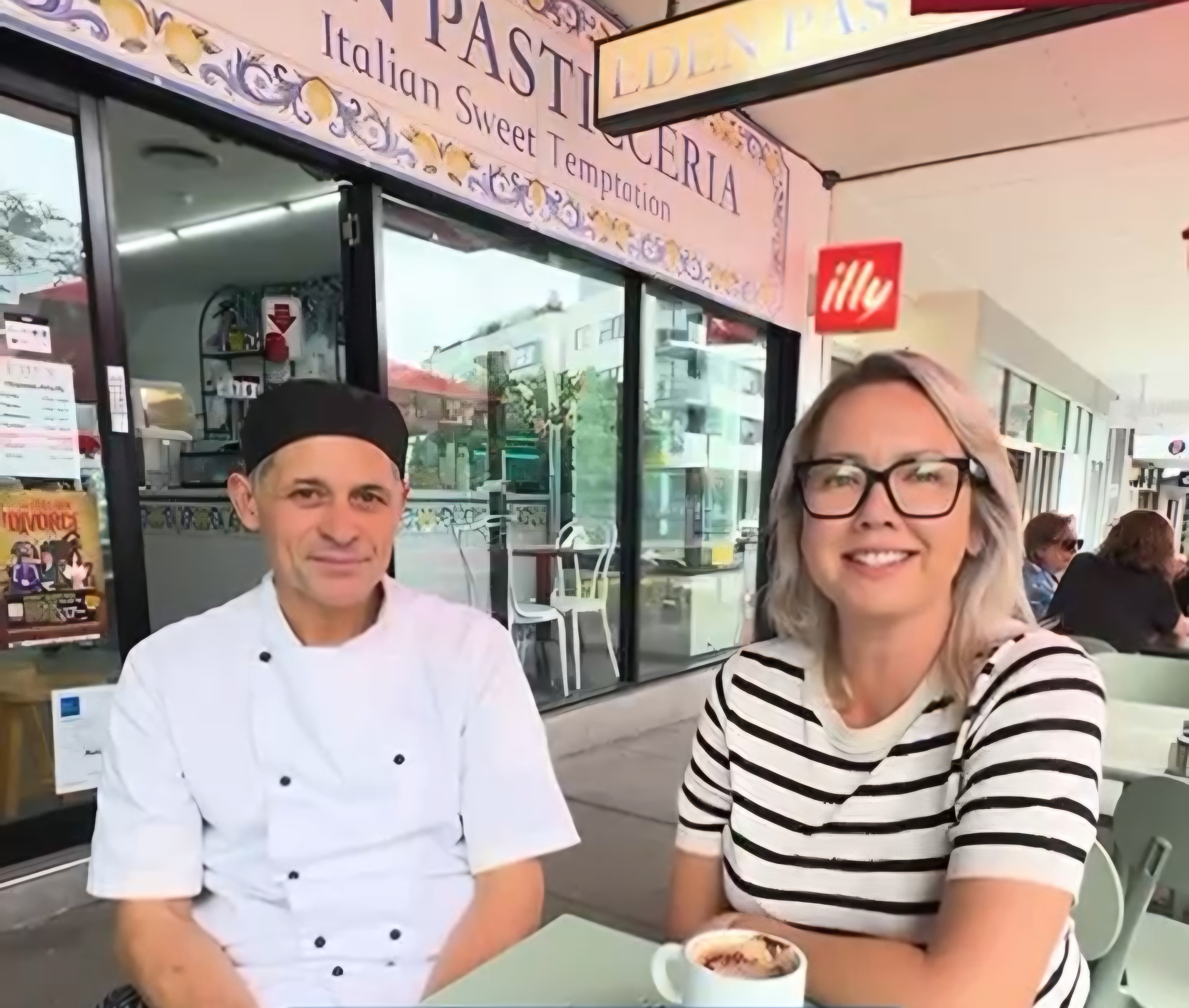 Interview between Vincenzo from Eden Pasticceria and Liz Cloran, Cobden Hayson